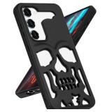 Lotadilo for Samsung Galaxy S23 Case   Skull Skeleton for Men Boys Grils Women Cool Pattern Gothic Design Hollowed Protective Soft Cover for Galaxy S23,Black