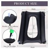 Namalu Bed Sore Cushions for Butt Inflatable Bed Sore Pads Nursing Bed Pad to Prevent Treatment for Bed Sores on Buttocks for Elderly Bedridden Disabled, Breathable and Comfort for Pain Relife(Black)