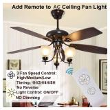 LPHUMEX 3 Pcs Universal Ceiling Fan Remote Control Kits, Small Size Receiver Light Timing & Speed Remote Ceiling Fan Controller (3 Fan Remotes + 3 Small Receivers)