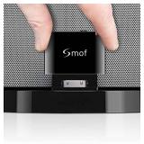 Smof Premium 30 Pin Bluetooth Adapter Receiver for Bose Sounddock and 30 pin iPod iPhone Music Docking Station with Bluetooth Audio Receiver 3.5 mm AUX Output Female(Not for Car) Black