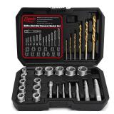 Eapele Bolt Extractor Set, Stripped Nut Remover Twist Sockets, Fit 3/8 Square Drive with Solid Storage Case(26pcs, Black)