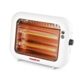 Infrared Heater 600W Space Heater for Indoor Use Small Radiant Quartz Portable Heater for Home Office Bedroom, Super Quiet and Light Under Desk Heater, Overheat & Tip-Over Protection