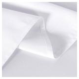 sancua 6 Pack White Tablecloth 90 x 156 Inch - Rectangle Table Cloth for 8 Feet Table Stain and Wrinkle Resistant Washable Polyester Table Cover for Dining Wedding Banquet Party Buffet Restaurant