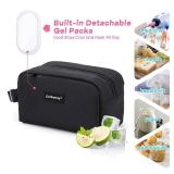 Freezable Lunch Bag,Freezable Snack Bag,Mini Cooler Bag for Travel/Work/School,Small Insulated Bag,Small Cooler Lunch Box with Ice Packs,Insulated Snack Bag,Freezable Snack Box with Handle Buckle