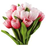 Buart Artificial Tulip in Bulk for Wedding Bridal Bouquet,Fake Flowers for Valentine