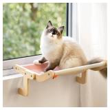 Cat Window Perch Cat Window Hammock Seat for Indoor Cats Sturdy Adjustable Steady Cat Bed Providing All-Around Sunbath Space Saving Washable Holds Up to 40 lbs