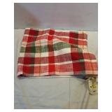 72"x14" Woven Plaid Table Runner Ivory - Thresholdâ¢