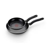 T-fal 2pc Frying Pan Set, Simply Cook Nonstick Cookware Black