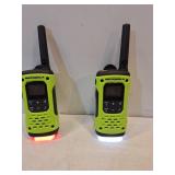 Motorola Solutions T600 35 mi. Waterproof and Floating Two-Way Radio Green 2-Pack. 35 Mile Range. Rechargeable or Battery Operated. Retail: $123.00