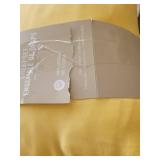 MARTHA STEWART 100% Cotton King Sheet Set - 4 Piece, Soft, Smooth, Durable, Easy Care, 16" Deep Pocket Sheets, Bedding Sheet, Sateen Sheet, 1 Flat, 1 Fitted, 2 Pillowcases, Yellow