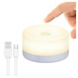 RTSU Baby Night Light, Rechargeable Mini Touch Light, Wireless LED Night Lights for Kids, Portable Bedside Lamp for Breastfeeding, Dimmable Nursery Lamp