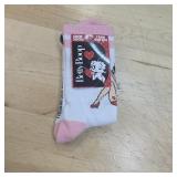 1 Pair One Size Betty Boop Print Crew Socks