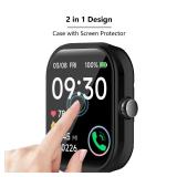 [2 Pack] Screen Protector Compatible with IDW16 (TOOBUR / Faweio / OCTANDRA / WMK) & Quican W16B 1.95" Case, Soft TPU All-Around Protective Screen Full Cover Bumper Compatible for IDW16 Smart Watch