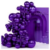 PartyWoo Royal Purple Balloons, 110 pcs 22 Inch Star Balloons and Dark Purple Balloons Different Sizes Pack of 18 Inch 12 Inch 10 Inch 5 Inch for Balloon Garland or Arch as Birthday Party Decorations