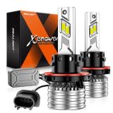 SEALIGHT X4I H13/9008 Bulbs, H13 Fog Light Bulbs, 55,000LM, with Adjustable Lock Ring, Cooling Fan, Easy Installation, Pack of 2 - Retail: $84.79