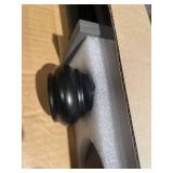 Heavy Duty Curtain Rods for Windows 48 to 84 Inch, 1 Inch Adjustable Black Curtain Rod Set with Easy Installation and Modern Design (A1,Black,48-84 in) (Retail $22.99)