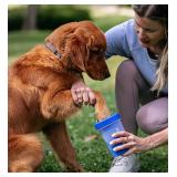 Dexas MudBuster Portable Dog Paw Washer/Paw Cleaner, Medium, Pro Blue