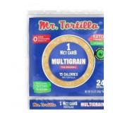 Mr. Tortilla Low Carb Keto Soft Taco Shells, Vegan Healthy Snacks & Bread Alternative, 1 Net Carb 15 Calories Delicious Small Batch Kosher Wraps - (Multigrain, 24 Count) (5 Pkgs) (Retail $39.95)