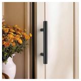 Probrico 10 Pack|3 Inch Hole Centers Flat Black Cabinet Pulls Modern Cupboard Hardware Kitchen Cabinet T Bar Handle Dresser Pulls, 5 Inch Total Length