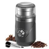 KIDISLE Electric Coffee Grinder, Automatic Burr Coffee for French Press, Drip Coffee and Espresso, 14 Cup, Black