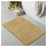 LuxUrux Bath Mat-Extra-Soft Plush Bath Shower Bathroom Rug, (24 x 36 Inch, Blue)