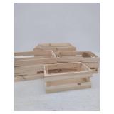 MACVAD Set Of 4 Large Wooden Crates