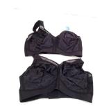 Playtex Set of (2) 18-Hour Comfort Strap Bras, Black, 42 DD