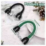 2 Pieces Ski Tip Connector Trainer Ski Training Aid Ski Aid for Beginners Skiing Training (Black, Green)