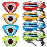 Laser Tag Guns Set of 4 Laser Tag Guns with Digital LED Score Display Vests,Gifts for Teens and Adults Boys & Girls,Adults and Family Fun,Gift for Kids Ages 8 9 10 11 12+Year Old Boy