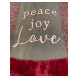 PEACE, JOY, LOVE 38 inch Tree Skirt