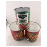 JALAPENOS 26 oz 2 Big Cans AND Diced Tomatoes 14.5 oz