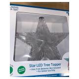 Star LED Tree Topper 6 hrs on 12 off