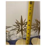 Table Top Star Gold Decorations (Set of 3) 10 inch Tall