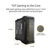 ASUS TUF Gaming GT501 Mid-Tower Computer Case for up to EATX Motherboards with USB 3.0 Front Panel Cases GT501/GRY/WITH Handle - Retail: $166.73