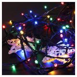 Christmas Lights 100-1000 LED Low Voltage Fairy String Lights with 8 Modes, Ideal for Xmas Tree, Garden, Home, Party, Halloween Festival Deco (500 LEDs, Multi-Colored)