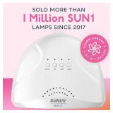 UV LED Nail Lamp, SUNUV Gel Nail Light for Nail Polish 48W UV Dryer with 3 Timers SUNone