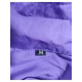 MASSWO Women 80s Sportswear Set 2 Piece Outfits Casual Sweatsuits Retro Vintage Purple Tracksuit, Medium