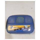 MaMix Bento Lunch Box Adult Box, Kids, Containers for Adults/Kids/Students,1300ML-4 Compartment (Bright Blue)