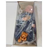 JIZHI Lifelike Reborn Baby Dolls - 18-Inch Realistic-Newborn Baby Dolls Boy Soft Body Real Life Baby Dolls with Blue Pajamas Feeding Kit for Kids Age 3+ & Collection