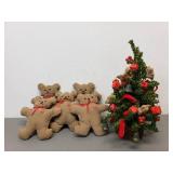 Teddy Bear Christmas Decorative Tree and Corduroy Stuffies