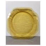 Depression Glass Madrid Amber Dinner Plate