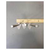 6" Metal Wall Hooks Smooth Finish