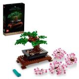 LEGO Icons Bonsai Tree Building Set, Features Cherry Blossom Flowers, DIY Plant Model for Adults, Creative Gift for Home DÃ©cor and Office Art, Botanical Collection Design Kit, 10281