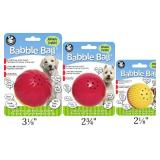 Pet Qwerks Animal Sounds Babble Ball - Interactive Chew Dog Toy - Medium