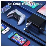 Charger for Nintendo Switch with 5FT Charging Cable, AC Power Supply Adapter for Nintendo Switch/LITE/OLED Work as Original Nintendo Charger, Support Switch TV Dock Mode Output 15V2.6A USB C Charger