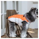 Cozy Waterproof Thick Dog Winter Coat Doggie Jacket Warm Pet Clothes Comfortable Puffer Dog Vest for Medium Dogs with Harness Hole