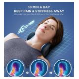 Osteo Neck Stretcher with Magnetic Therapy Cover, 2 Modes[Gentle/Strong] Pain Relief Cervical Traction Device, No Smell Neck and Shoulder Relaxer, Chiropractic Pillow for TMJ Headache Spine Alignment