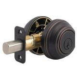 Kwikset 985 Deadbolt Keyed Both Sides featuring SmartKey Security in Venetian Bronze