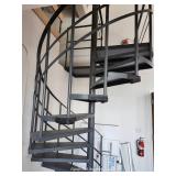 11ft Metal Spiral Staircase W/ Railing