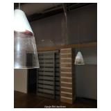 (2) Glass Hanging Light Fixtures